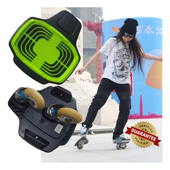 Skate Patineta 4 Ruedas Dividida En 2 Patines De Un Solo Pie