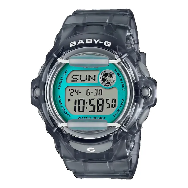Reloj Mujer Casio Baby-g Bg-169u-8b Buceo 200m Gris Transpat Color de la malla Gris transparente Color del bisel Gris transparente