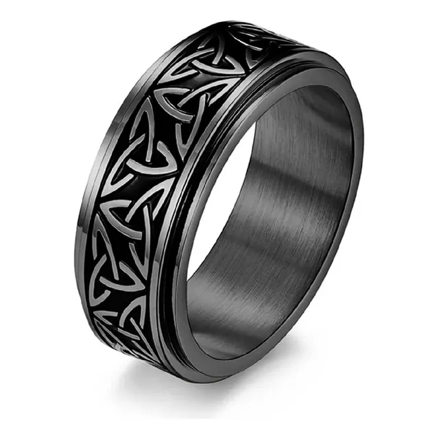 Anillos Hombre Mujer Vikingos Acero Anitestres Ansiedad