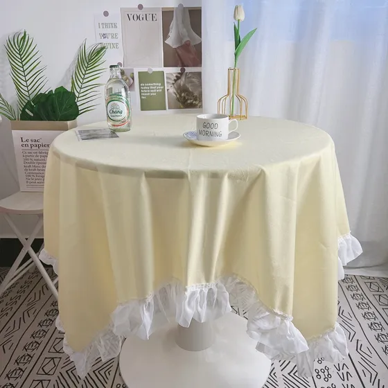Toalha De Mesa Toalha De Mesa De Renda Semelhante A Babados 