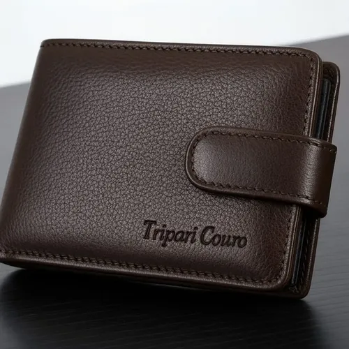 Long Skull Wallet With Zipper Gothic Style Leather | MercadoLivre