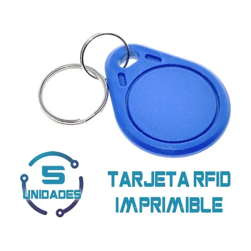5 Llavero Azul Nfc Rfid Imrpimibles Para Arduino Y Esp32 