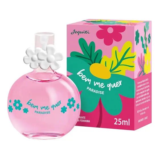 Colônia Feminina Bem Me Quer Paradise 25ml - Jequiti