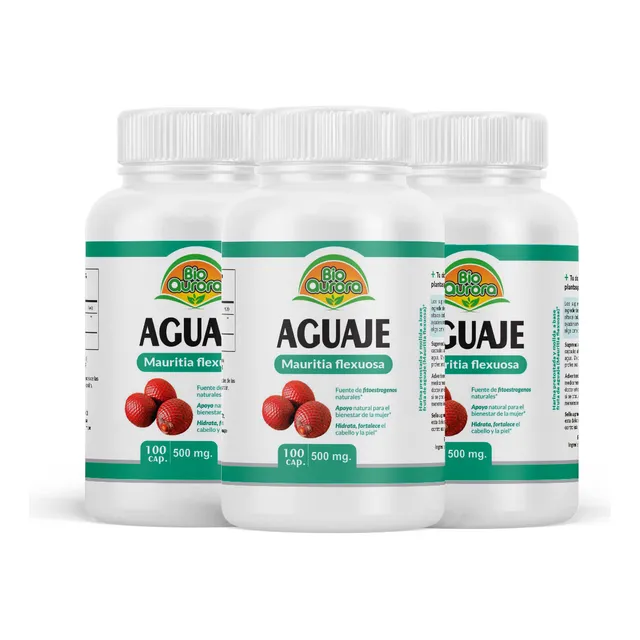 Aguaje Natural 100caps. X 500mg Pack 3 Unidades