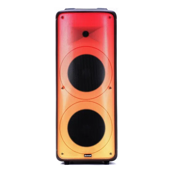 Caixa De Som 2000w Bluetooth Bateria 4 horas com Display em LED Amvox Aca 2000 Party Vox Prime Bivolt 127/220V