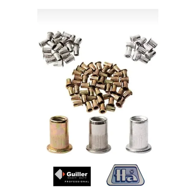 Remache Tuerca/ Roscado Acero M10 - X50 U  Guiller