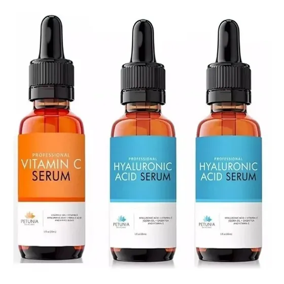 2 Serum Ácido Hialurónico + Vitamina C