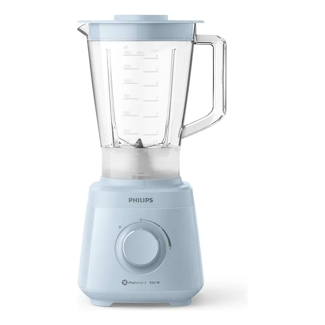 Licuadora Philips Daily Collection HR2129 2 L celeste con jarra de plástico 220V