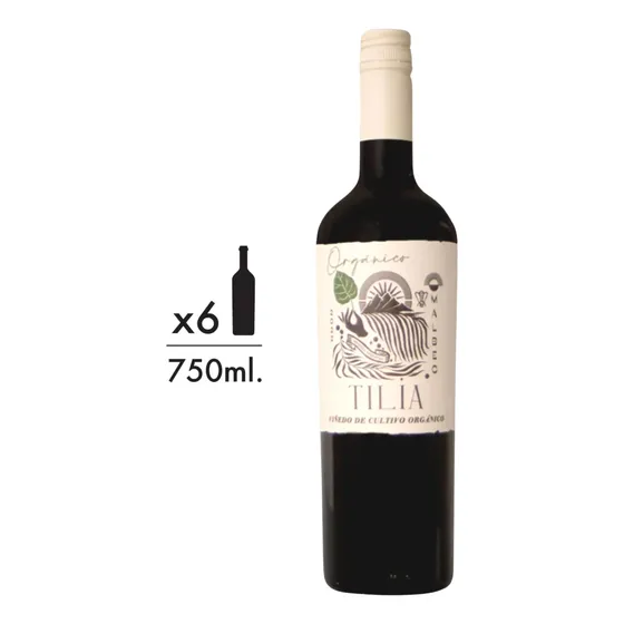 Vino Tinto Tilia Malbec Organico Caja X 6