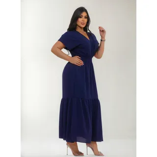 Vestido Longo Feminino Evangélico Gola V Detalhe Em Lastéx Vestido Longo Feminino Evangélico Gola V Detalhe Em Lastéx