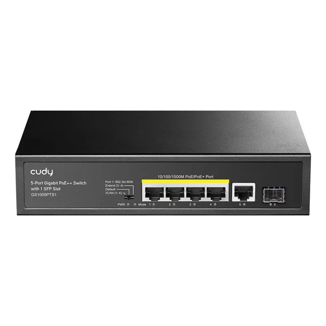 Switch Cudy Gs1005pts1 5 Puertos Gigabit 4 Poe + 1 Sfp