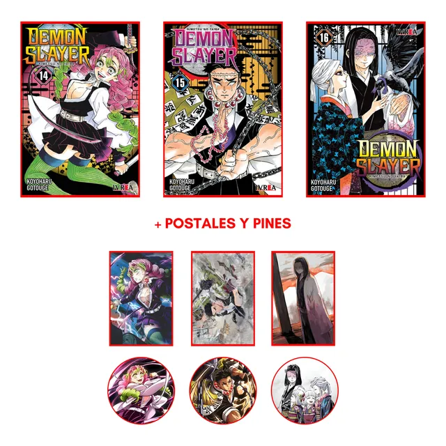 Demon Slayer - Kimetsu No Yaiba Tomos 14, 15 Y 16 - Manga
