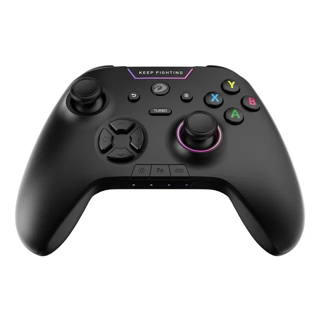 Gamepad Inalámbrico Bluetooth Rgb De Tres Modos Dareu De 2,4 Color Negro