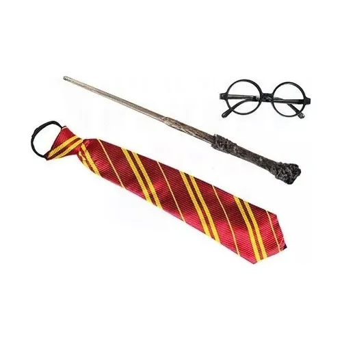 Kit Accesorios Harry Potter Varita, Corbata, Gafas 