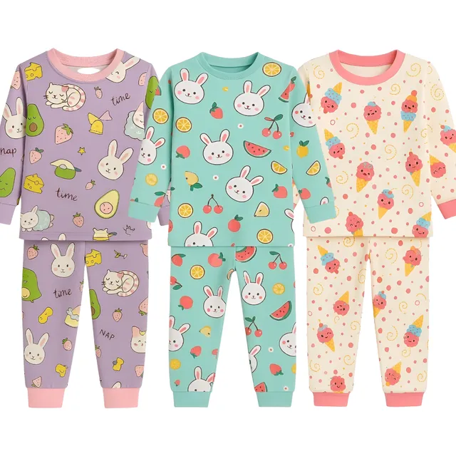 Pack 3 Pijama Conjunto Niña Y Niño Polar Pantalón + Polerón.