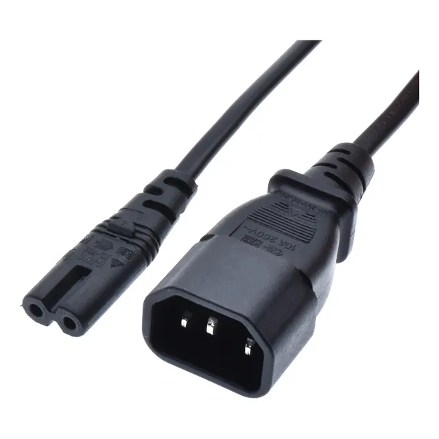 Cable C14 A C7 Tipo 8 Para Pdu Ups 3pin 2mts