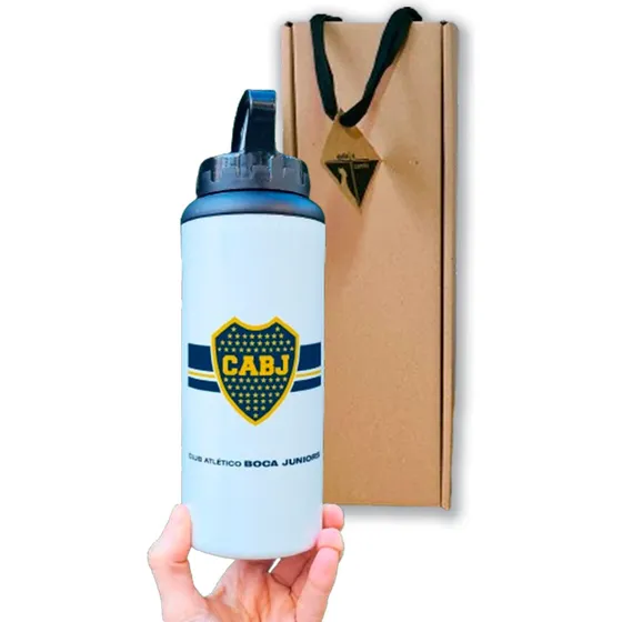 Botella Deportiva Boca Juniors 500cc Térmica Frío Calor