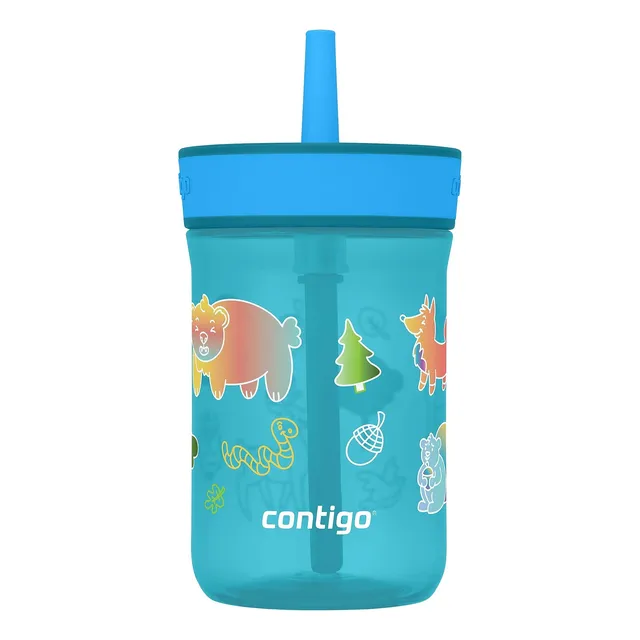 Botella De Agua Infantil Contigo Leighton Con Pitillo 14oz