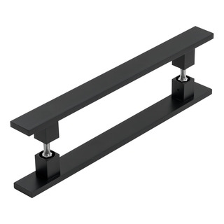 Puxador Inox Preto Para Porta Pivotante Madeira Vidro 40 Cm Cor Fosco Puxador Inox Preto Para Porta Pivotante Madeira Vidro 40 Cm Cor Fosco