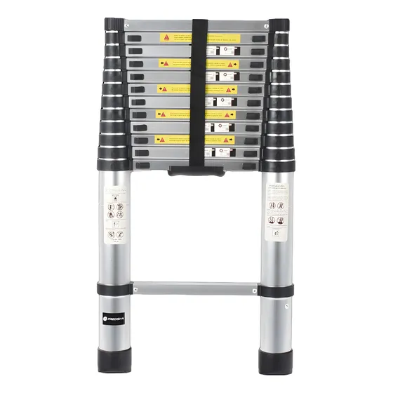 Escalera Telescópica De Aluminio De 3.8 Metros
