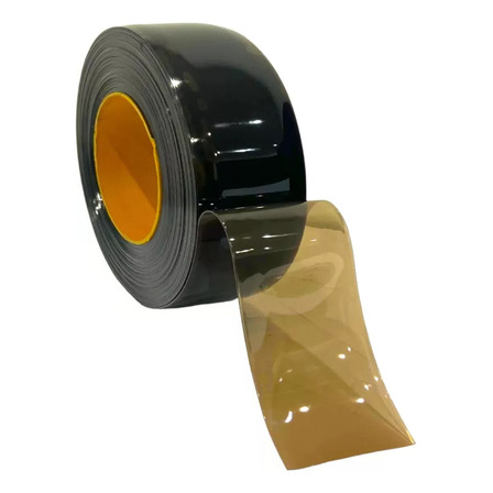 Cinta Banda Pvc Cortina Sanitaria 200x2mm Rollo 50 Metros Caramelo Traslucido Cinta Banda Pvc Cortina Sanitaria 200x2mm Rollo 50 Metros Caramelo Traslucido