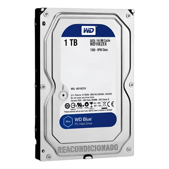 Disco Duro 1tb Wd Blue 7200rpm Pc Dvr Camaras Almacenamiento