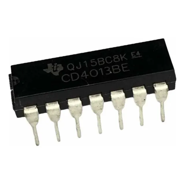 10 Piezas Cd4013be Flip Flop Tipo D Dual Cmos Cd4013