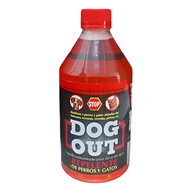 Repelente Dog Out Perros Gatos Liquido Concentrado 500 Cc