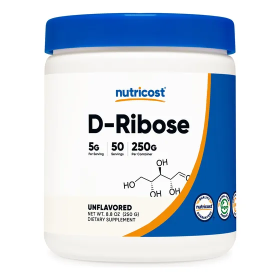 Suplemento Nutricost D-ribosa En Polvo, 250 G, 100% Puro