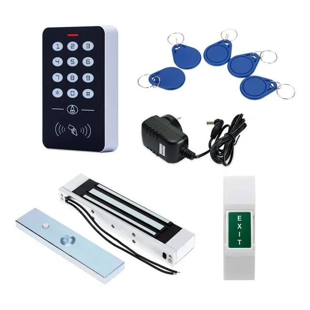 Kit Control Accesos Siccba Rfid Cerradura Pulsador Llaveros