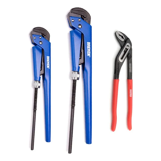 Kit 2 Llave Stilson Bremen 1 Y 1-1/2 + Picoloro 10 Cod. 6677 + 6678 + 3958 Dgm