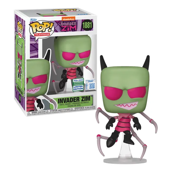 Invasor Zim Funko Pop 1881 Exclusivo Convencion Original