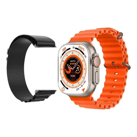 Smartwatch Bluetooth Llamadas 2.1  380mah Dt8 Ultra Max - Or