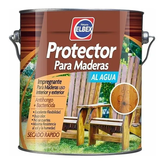 Protector De Madera Base Agua Elbex 1lt- Ynter Industrial