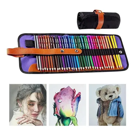 Kit 36 Lapis De Cor Conjunto Multicolor Crianças Papel Arte 36 Cores