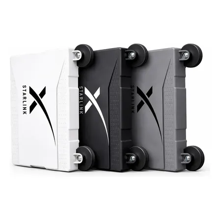 Case Starlink Mini Suporte Veicular Teto Carro Imã 250km/h Branco