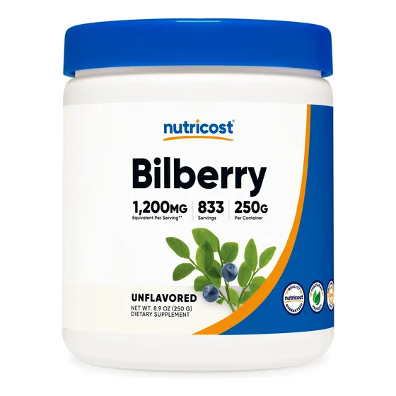 Suplemento Nutricost De Arándano En Polvo, 250 G, Sin Gluten