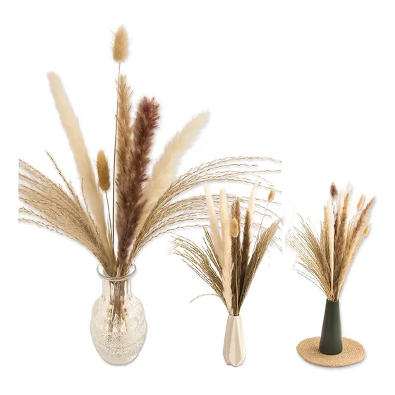 Pampas Secas 65pcs Plantas Decorativas Flores Artificiales