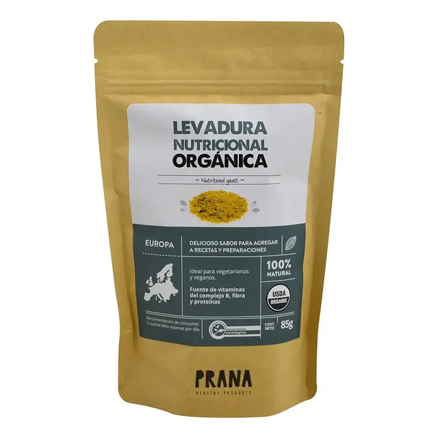 Levadura Nutricional Orgánica Prana 85grs- Tresdeseosuy