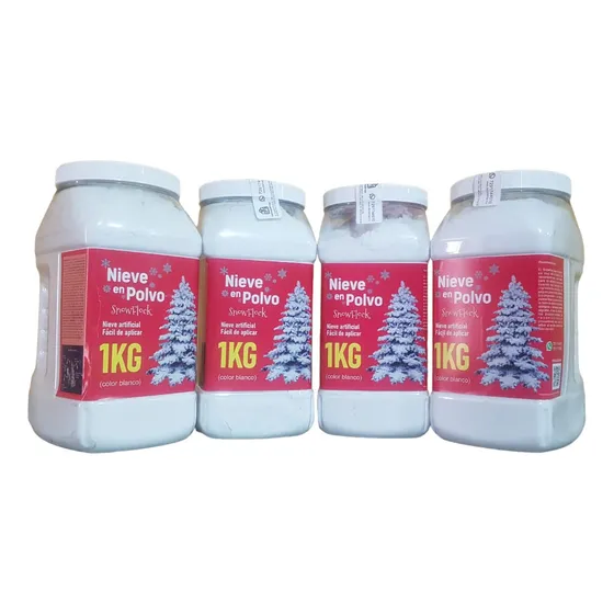 Snow Flock Polvo Decorativo Nieve Artificial 4 Kilos  