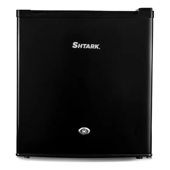Refrigerador Con Freezer Frigobar Con Llave Shtark Shtfb01 Color Negro Con Capacidad De 46l