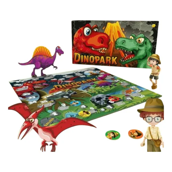 Juego De Mesa Dino Park Super Divertido Yuyu