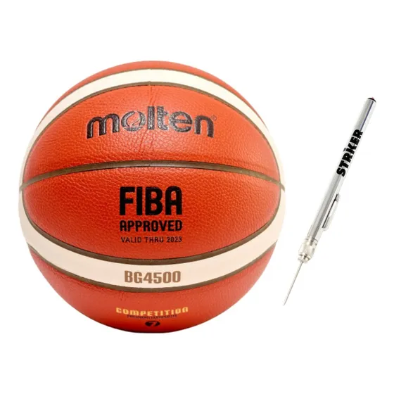 Pelota De Básquet Molten B7g4500 + Medidor De Presión