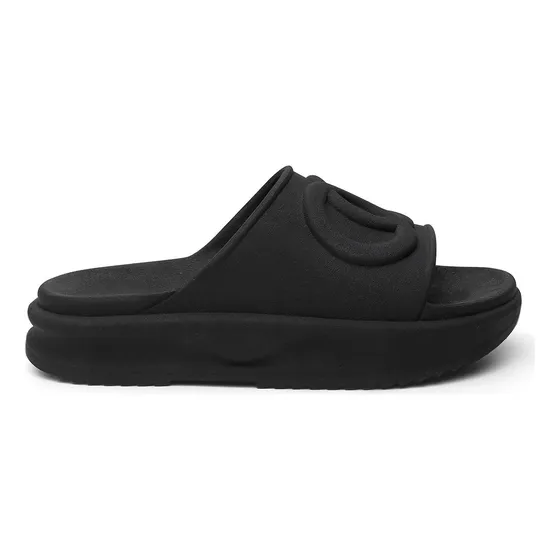 Slide Papete Chinelo Preto Estilo Macio Confortável Promocao