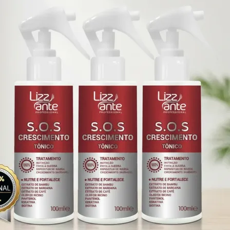 Queda De Cabelo Crecimento Rápido Calvíce Falha Tonico 100ml