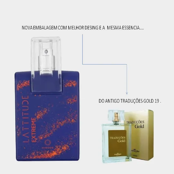 Lattitude Extreme Hinode 100ml Original & Autentico - O Antigo Traduções Gol 19 Masculino