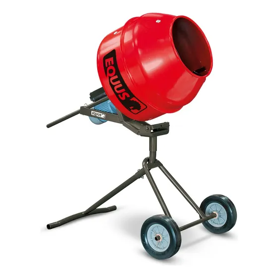 Hormigonera Portatil Vertical Equus 140l Protector De Motor