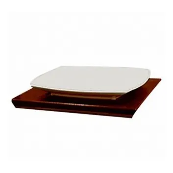 8 Plato Base Maderera Porcelana Ronghua Rh4859-1078 X. Xavi