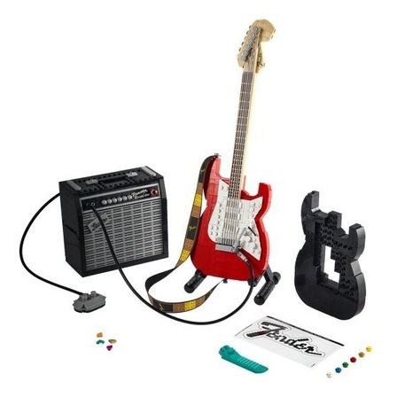 Set de construcción Lego Ideas Fender Stratocaster 1074 piezas  en  caja