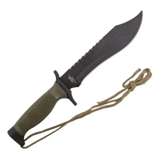 Faca sobrevivência scorpion aço inox corpo 38,5cm Nautika cor preto
